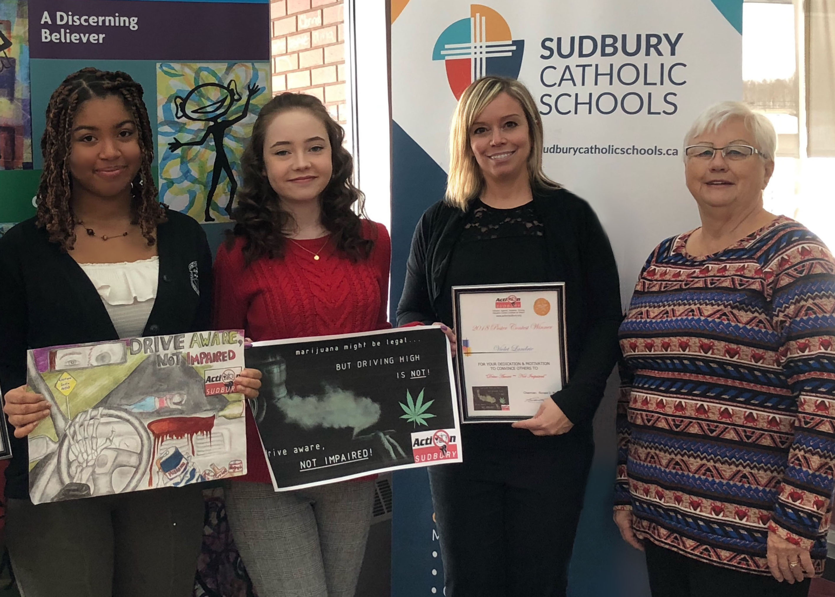 St. Charles College Students win Action Sudbury Poster Contest!