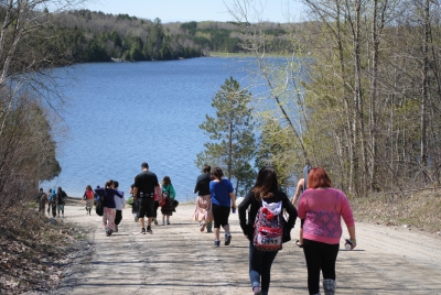 Sudbury Catholic Students Participate in a Water Walk