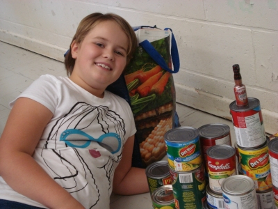 St. Raphael Student Supports S.C.C. Annual Food Drive Challenge