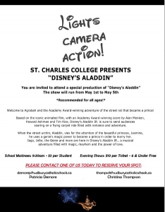 St. Charles College Presents Disney’s Aladdin