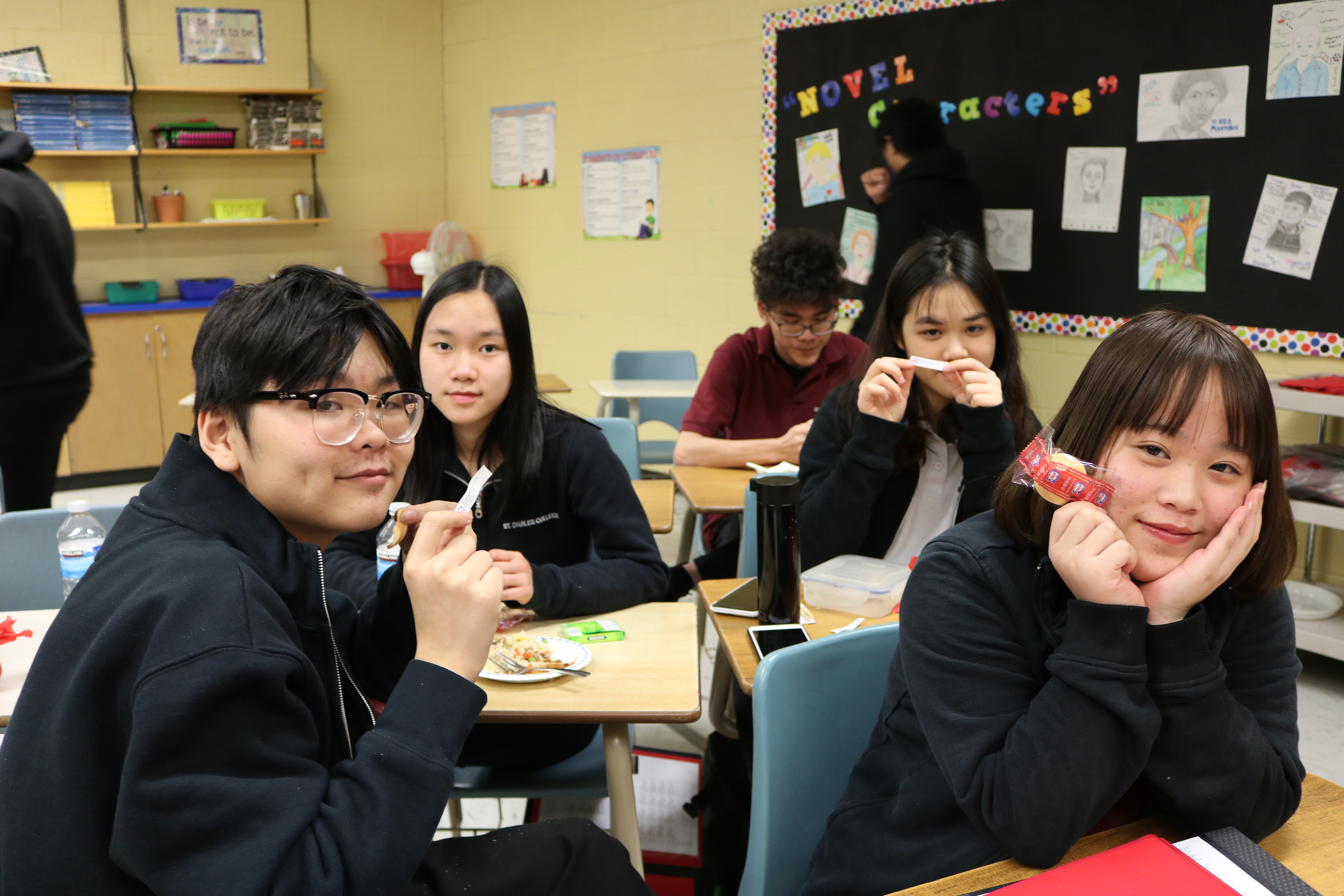 Staff and Students ring in the Chinese New Year at St. Charles College