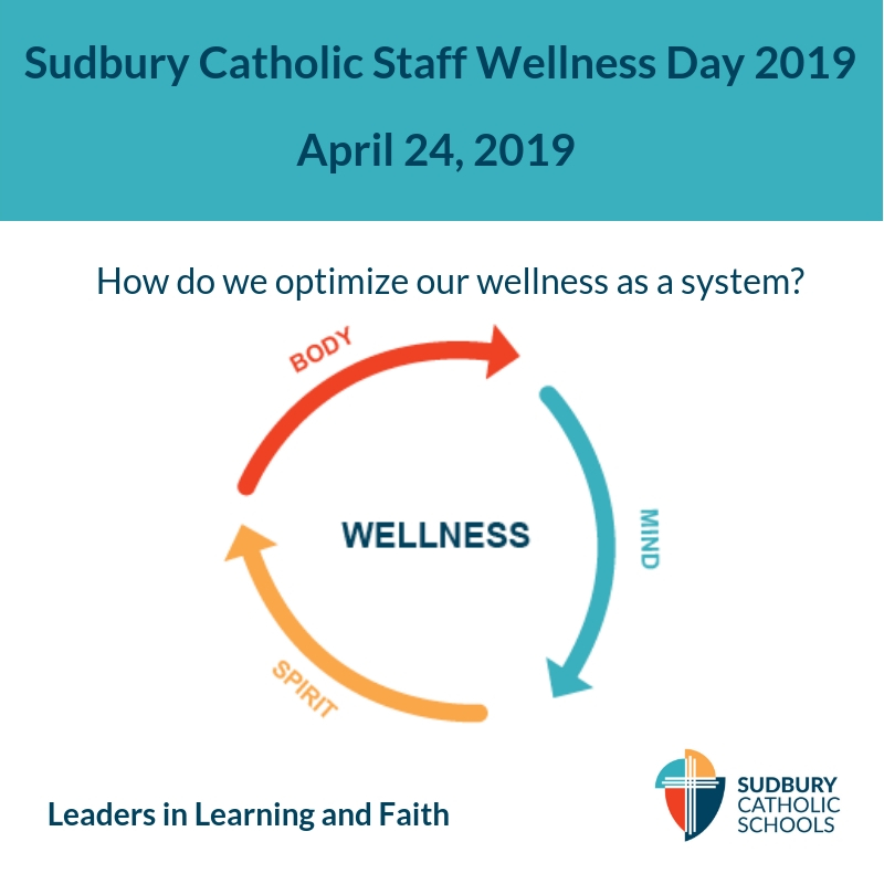 Sudbury Catholic Staff Celebrate Board Wide Wellness Day!