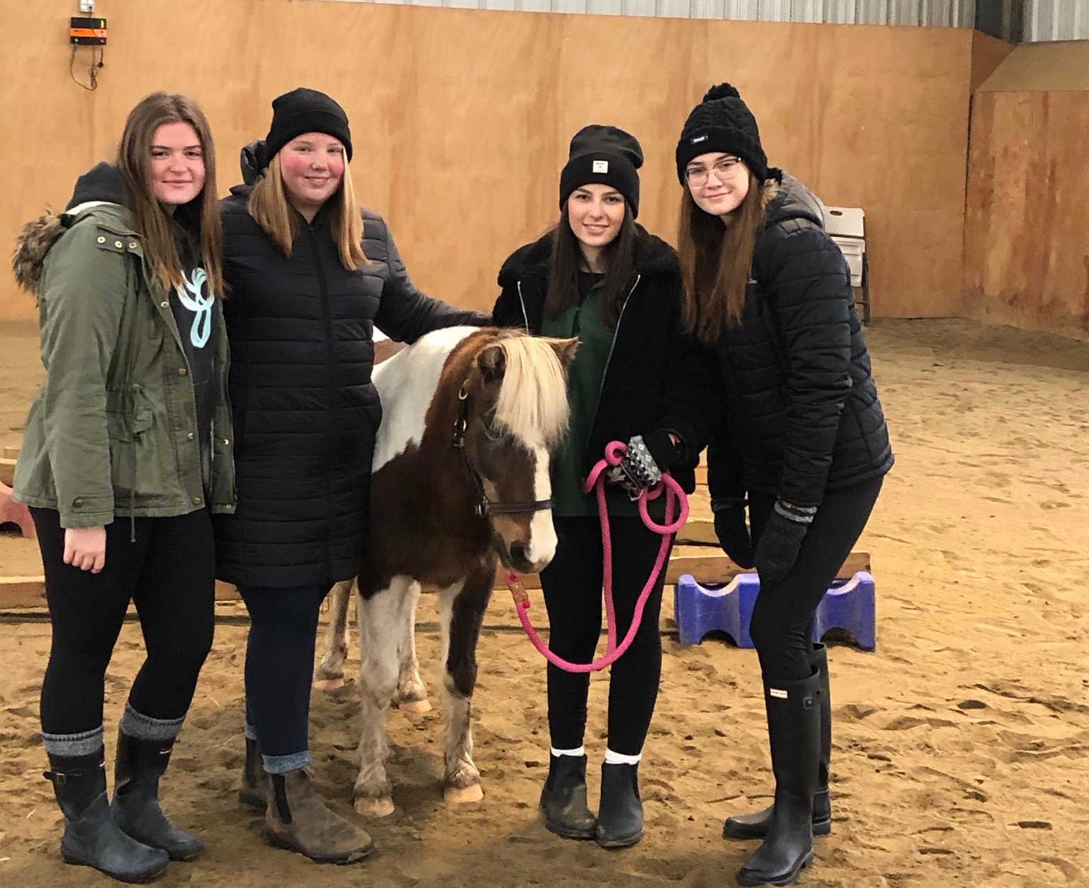 Equine Assisted Learning day for students at St. Charles College